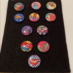 Retro 1960s buttons